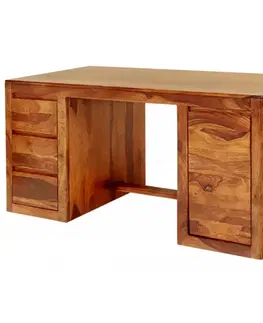 Písacie a pracovné stoly Písací stôl Tina 160x76x80 indický masív palisander