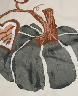 Dekoračné obliečky MKLozkoviny.sk Jesenná obliečka na vankúš 45 x 45 cm - Tekvica 03-  -