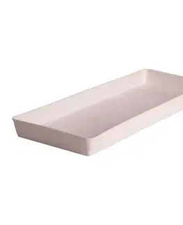 Kvetináče a truhlíky Kinekus Plastová miska pod truhlík, 40cm, biela
