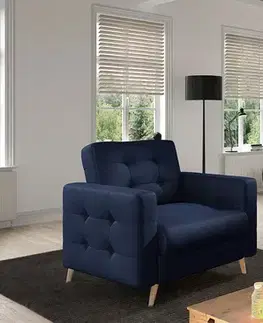 Kreslá NABBI Aveza 1F kreslo tmavomodrá