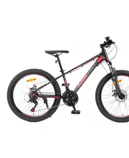 Bicykle Juniorský bicykel Canull XC 241 24" - model 2026 čierna/biela - S (135-161 cm)