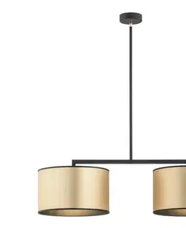 Svietidlá Argon 0898 - Luster na tyči KARIN 2xE27/15W/230V mosadz/čierna 0898