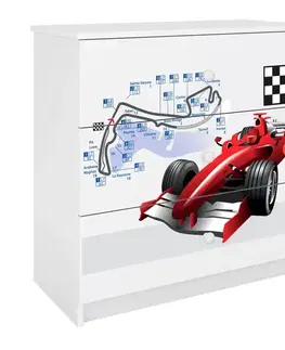 Komody so zásuvkami Detská komoda  Babydreams biela – Formula