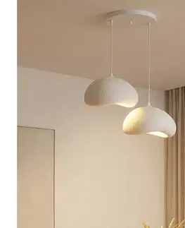 Svietidlá BRILAGI - Závesný luster na lanku WABI SABI 2xE27/40W/230V pr. 60 cm biela 422WBL1107