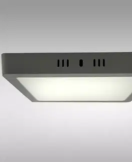 Stropnice LED panelový blok 18W 4200K štvorcová svetlo šedá