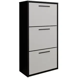 Skrinky na topánky Skrinka na topánky Asper závesná Fr. biela/čierna