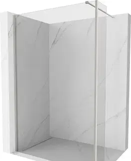 Sprchové dvere MEXEN/S - Kioto Sprchová zástena WALK-IN 90 x 40, transparent, nikel kefovaná 800-090-212-97-00-040