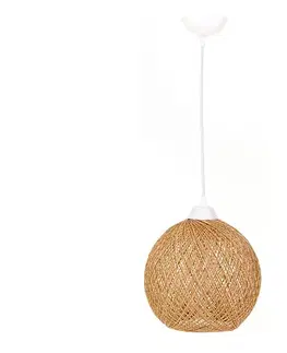 Svietidlá  Luster na lanku JUTE 1xE27/60W/230V béžová 390FLH1566