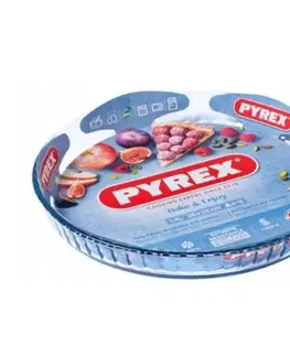 Formy na pečenie PYREX Forma na ovocný koláč, priemer 28 x 4cm, 1,6L, sklo číre, PYREX