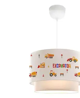 Svietidlá  Detský luster CANDY 1xE27/40W/230V biela/oranžová 780SGN4664
