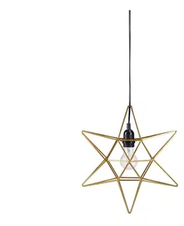 Vianočné dekorácie Markslöjd 705298 - Vianočná dekorácia CONTOUR 1xE27/40W/230V zlatá 705298