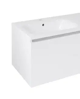Kúpeľňový nábytok SAPHO - LOREA skrinka 100x46x51,5cm (70+30Pcm), ľavá, biela matná LE070-3131-L-11