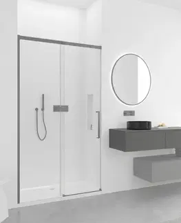 Kúpeľňový nábytok CERANO - Kúpeľňová skrinka pre umývadlá na dosku Noira - šedá matná - 150x28x48 CER-8050BD7616