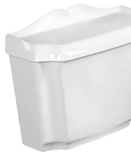 Záchody AQUALINE - ANTIK WC nádržka vrátane splachovacieho mechanizmu, biela AK107-208