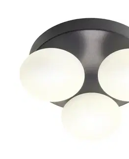 Svietidlá Redo 01-4308 - LED Kúpeľňové stropné svietidlo OVUM 3xLED/5W/230V IP44 čierne 01-4308