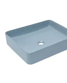 Umývadlá Umývadlo na dosku SAT Infinitio 50x40 cm tmavo modrá mat bez prepadu SATINF5040DBLM SATINF5040DBLM