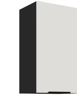Kuchynské skrinky visiace Kuchynská skrinka Aria-Wh/Bl Anti Fingerprint 40g-72 1f