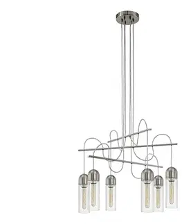 Svietidlá Eglo 96943 - LED Luster na lanku ZACHARO 6xE27/4W/230V 96943