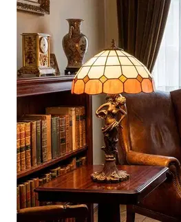Lampy BRILAGI - Tiffany vitrážová stolná lampa SIENNA 1xE27/60W/230V BRT-8008D