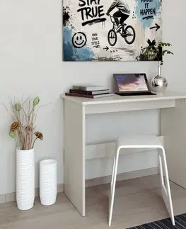 Písacie a pracovné stoly KONDELA Domino pc stolík kašmír