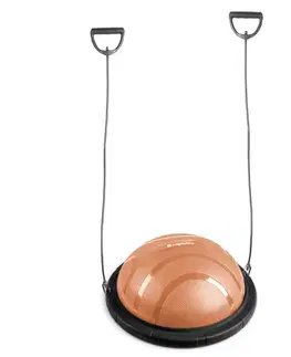 Balančné podložky Balančná podložka inSPORTline Dome Edge s gumovými expandermi bordó