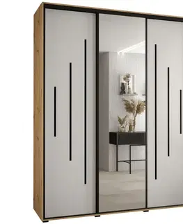 Šatníkové skrine Skriňa 45 Canaris 13 200 artisan/biela/čierna