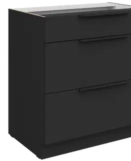 Kuchynské skrinky stojace Kuchynská skrinka Aria-Bl/Bl Anti Fingerprint 80d 3s Bb