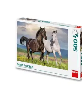 500 dielikov Dino Puzzle Zamilované kone 500 Dino
