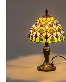 Lampy BRILAGI - Tiffany vitrážová stolná lampa MARGARET 1xE14/40W/230V 63061