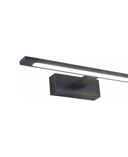 Kúpeľňové zrkadlá Zuma Line W89443-12W-BK - LED Osvetlenie zrkadla ALTER LED/12W/230V IP44 čierna W89443-12W-BK