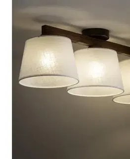 Svietidlá BRILAGI - Prisadený luster LATTE 3xE27/15W/230V borovica/biela 11563
