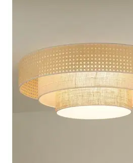 Svietidlá  - LED Stropné svietidlo LUNETA LED/26W/230V pr. 60 cm 4000K ratan/béžová 606127
