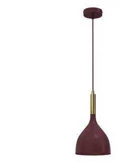 Svietidlá  Luster na lanku NOAK 1xE27/15W/230V bordový 7266A