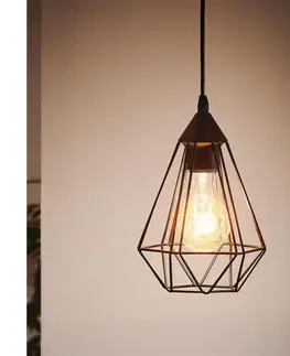 Svietidlá Eglo 94187 - Závesný luster TARBES na lanku 1xE27/60W/230V 94187