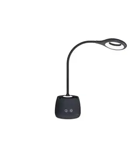 Lampy  LED Stm. flexi. nabíjacia stolná lampa LUSIA LED/5W/5V 3000/4000K 1200 mAh čierna 004029