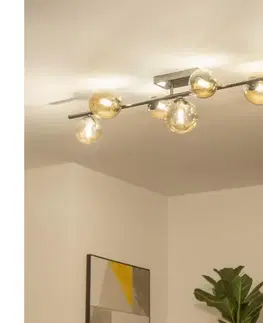 Svietidlá BRILAGI - LED Prisadený luster MILLA 7xG9/3W/230V čierny chróm/zlatá 7010-7CA