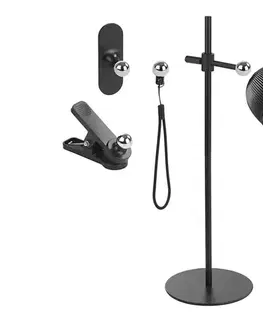 Lampy  LED Stmievateľná nabíjacia stolná lampa magnetická 4v1 LED/4,2W/3,7V 4000K čierna Z7635B