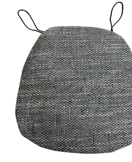 Polstre, sedáky a podušky Podsedák na stoličku tenký Deluxe sivý 40x40cm TiaHome