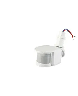 Svietidlá  PIR senzor pohybu a súmraku T364, 180°, 230 V/1200 W, na montáž do otvoru T364