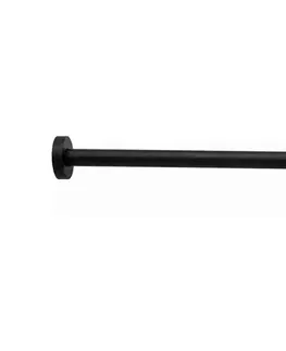 Predlžovacie káble Paffoni - Okrúhle sprchové rameno 40 cm čierne ZSOF034NO