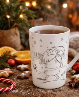 Hrnčeky a šálky Porcelánový hrnček Škriatok, 435 ml