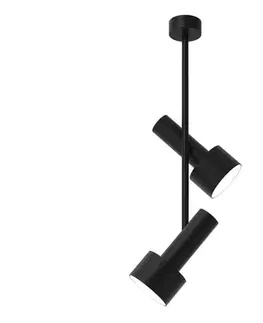 Svietidlá  Luster na tyči LINTERNA 2xGX53/12W/230V čierna MLP8676