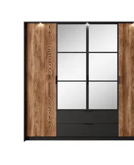 Nábytok do spálne ArtLas LED osvetlenie ku skrini MANITO