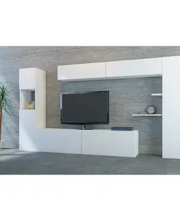 Konferenčné stolíky Televízna stena Maxi White