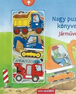 Leporelá, krabičky, puzzle knihy Nagy puzzle-könyvem - Járművek - Sabine Cunová,Andrea Illés