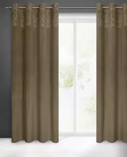 Závesy do spálne Záves LIZA 140X250 na priechodkách 402174