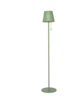 Lampy Vonkajšia stojaca lampa zelená vrátane LED nabíjateľná a solárna - Ferre