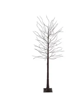 Svetelné reťaze do exteriéru Vianočná stojaca lampa hnedý strom 180 cm vrátane LED s časovačom IP44 - Ki