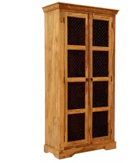 Knižnice Vitrína Jali 100x200x45 z indického masívu palisander