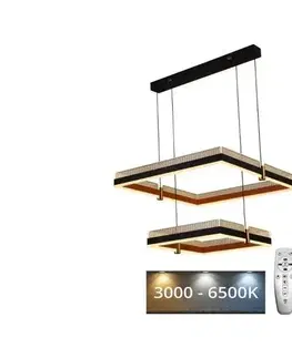 Svietidlá  LED Stmievateľný luster na lanku LED/50W/230V 3000-6500K + diaľkové ovládanie J4337/B